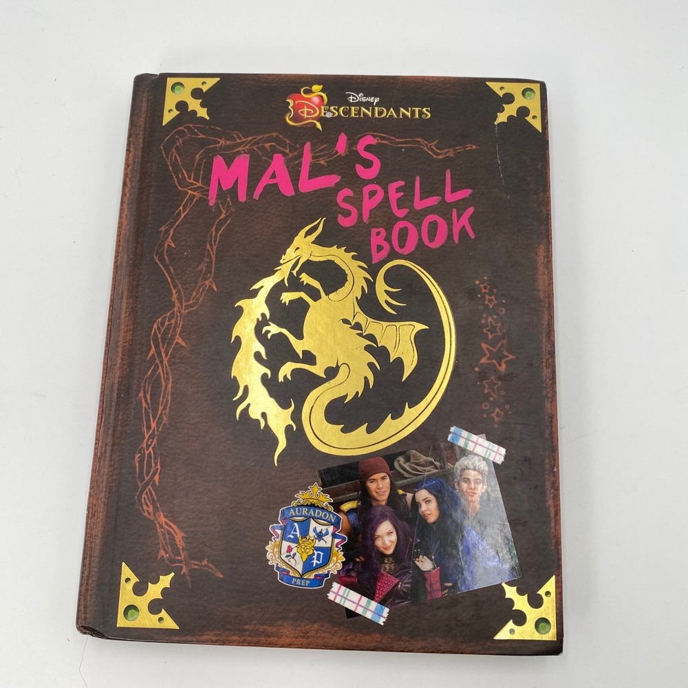 Disney‎ Descendants Mal's Spell Book Hardcover 2015 First Edition Tina McLeef